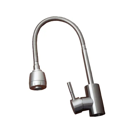 Monocomando Cocina Acero Flexible