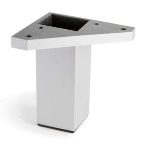 Pata cuadrada para mueble 40x40 L100 Aluminio