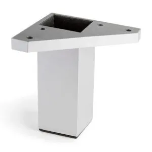 Pata cuadrada para mueble 40x40 L100 Aluminio