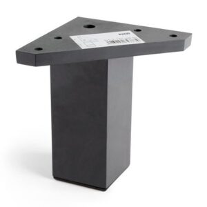 Pata cuadrada para mueble 40x40 L100 Negra