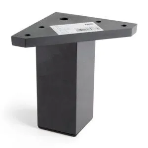 Pata cuadrada para mueble 40x40 L100 Negra