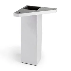 Pata cuadrada para mueble 40x40 L150 Aluminio