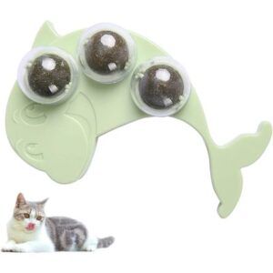 Pelotas de catnip en forma de pez para gatos- Verde