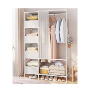 Perchero Colgador Organizador Estante Ropa F47 Blanco