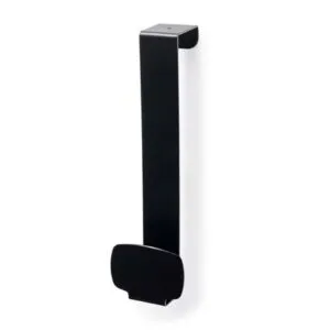 Perchero de puerta Acero 1 Gancho Negro Rei