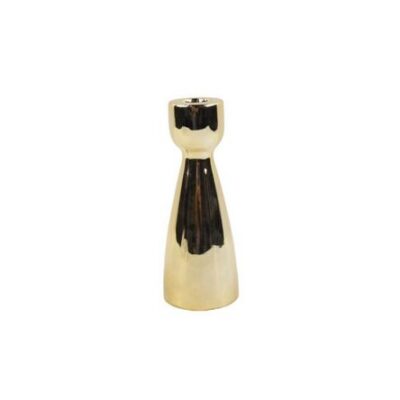 Porta Vela Dorado 15 cm