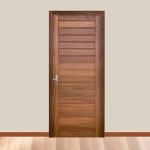 Puerta exterior Dubai Shihuahuaco 95cm + marco + 4 bisagras