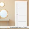 Puerta HDF Blanca Victoria 40x750x2070