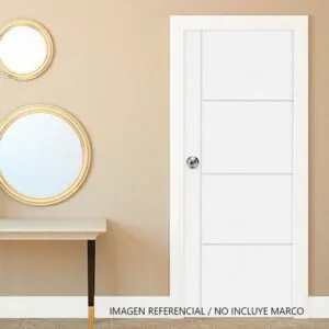 Puerta HDF Blanca Victoria 40x750x2070