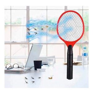 Raqueta Electrica Mata Insectos Moscas Rojo