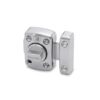 Seguro para ventana zincado acerado satinado 30 mm