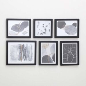 Set de 6 portarretratos Negros