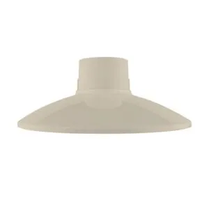Socket oval plano E-27 Oval Marfil
