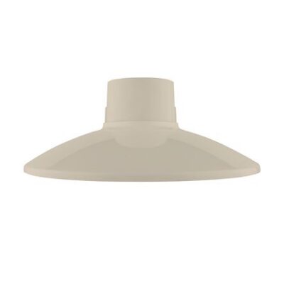 Socket oval plano E-27 Oval Marfil