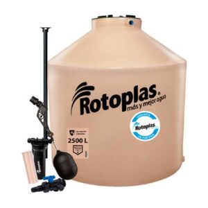 Tanque de agua Arena Rotoplas 2500 litros + Kit de Accesorios