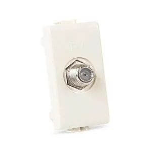 Toma Coaxial 1M Tipo F Marfil Matix