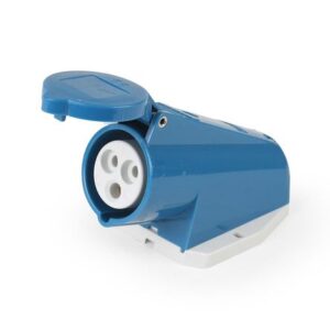 Toma visible IP44 16A 2P + T 250V 6H