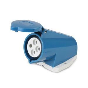 Toma visible IP44 32A 3P + T 250V 9H