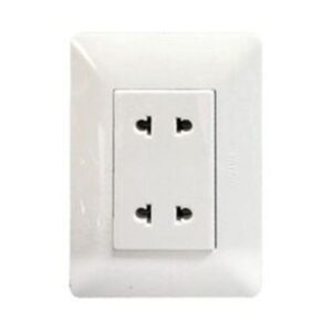 Tomacorriente Doble Universal 2 Polos BM1204TR Opalux