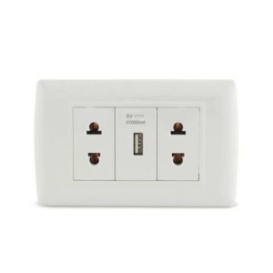 Tomacorriente Doble + USB Basic