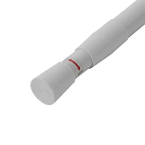 Tubo de Ducha Ajustable Económico Aura 140 x 260 Blanco