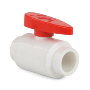 Válvula Bola PVC sin rosca 1/2