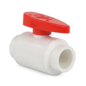 Válvula Bola PVC sin rosca 1/2