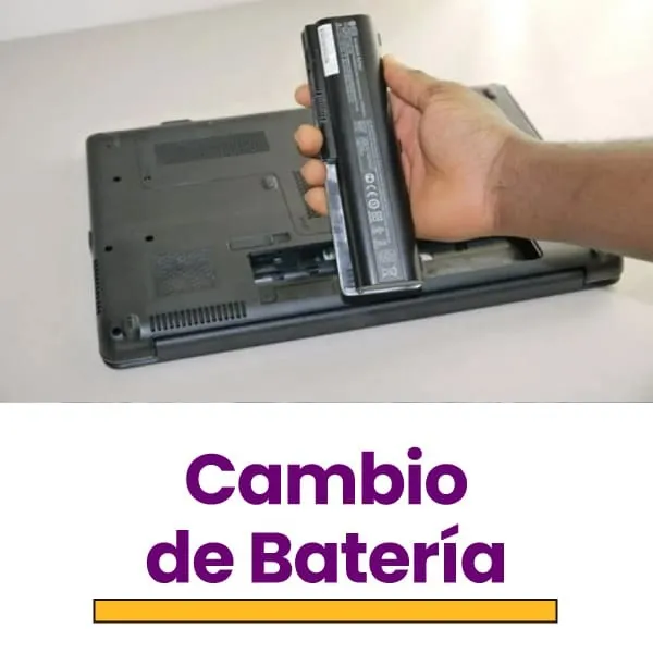 Cambio de batería para laptop