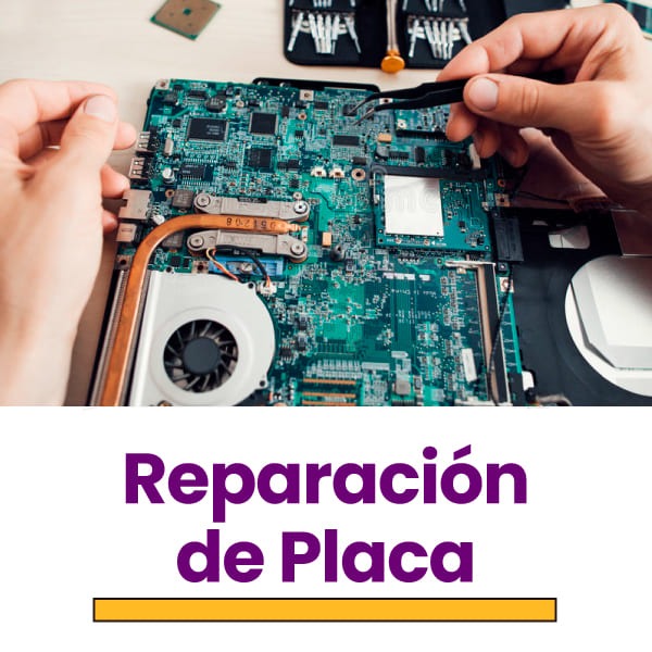 Reparación de placa madre para laptop