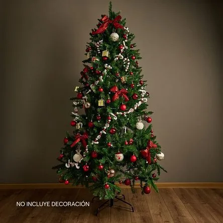 Árbol de Navidad Premium con piñas 210cm 1196 Ramas Orange