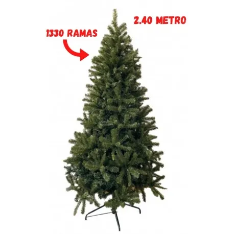Árbol de Navidad Verde de 240cm (1330 ramas)