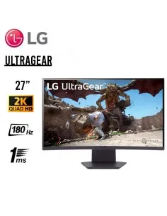 MONITOR LG 27" ULTRAGEAR ( 27GS60QC-B ) CURVO | PANEL VA | QHD 2560X1440 | 180HZ - 1MS| HDMI - DP