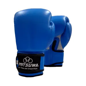 Guante Para Box Mitsuwa #1022 Cuero Azul