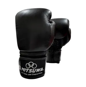 Guante Para Box Mitsuwa #1022 Cuero Negro