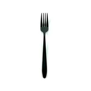 Tenedor Grande Mango Afilado Negro (3 Mm)