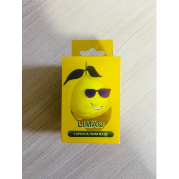 Esponja de fruta de limón para maquillaje