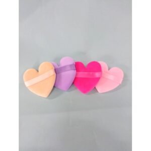 Unidad de esponja en polvo en forma de corazón