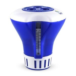 Flotador para pastillas de cloro con termómetro Splash