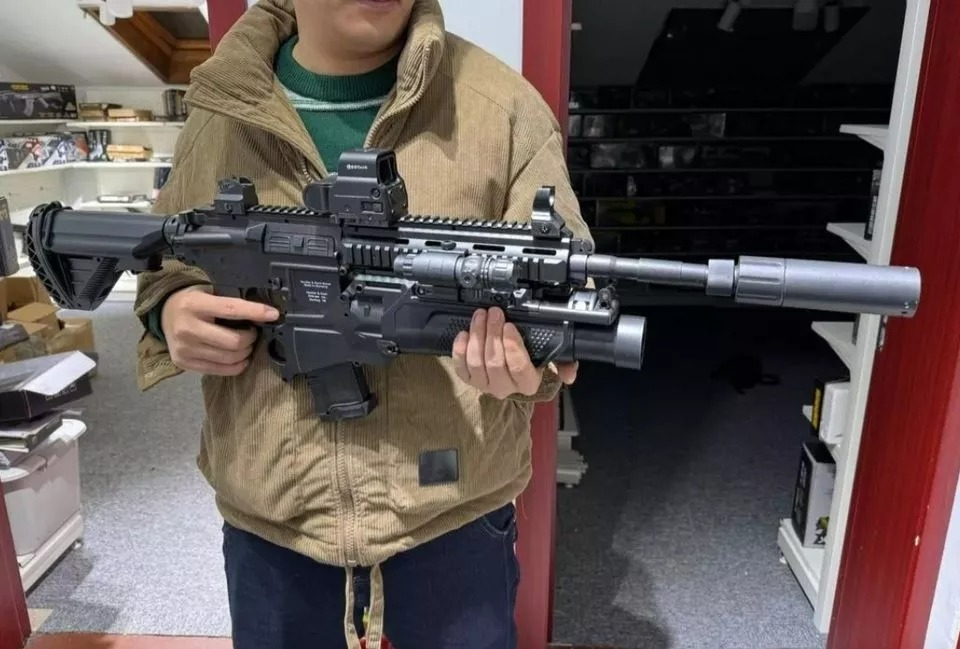 La Hk416d Water Gun Lanza Hidrogel ! La Réplica Hk416 arma de hidrogel grande