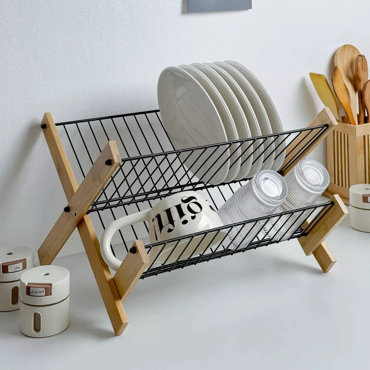 Escurridor de plato plegable