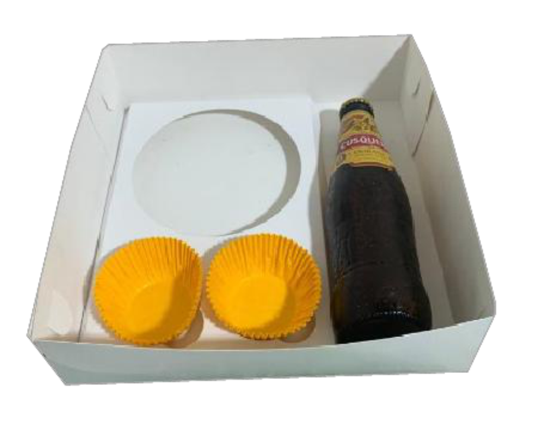 Caja mini TORT + 5 ck TAPA ACETATO