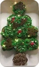 Caja cupcake árbol