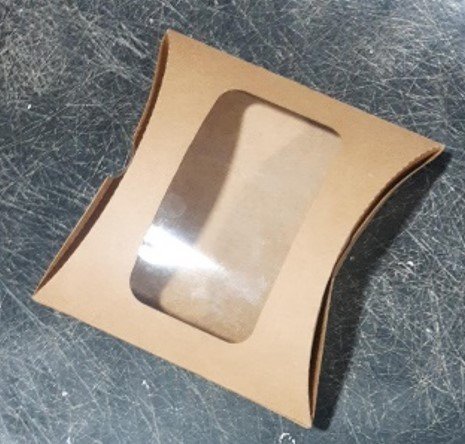 Caja tipo almohada para galletas o bombones