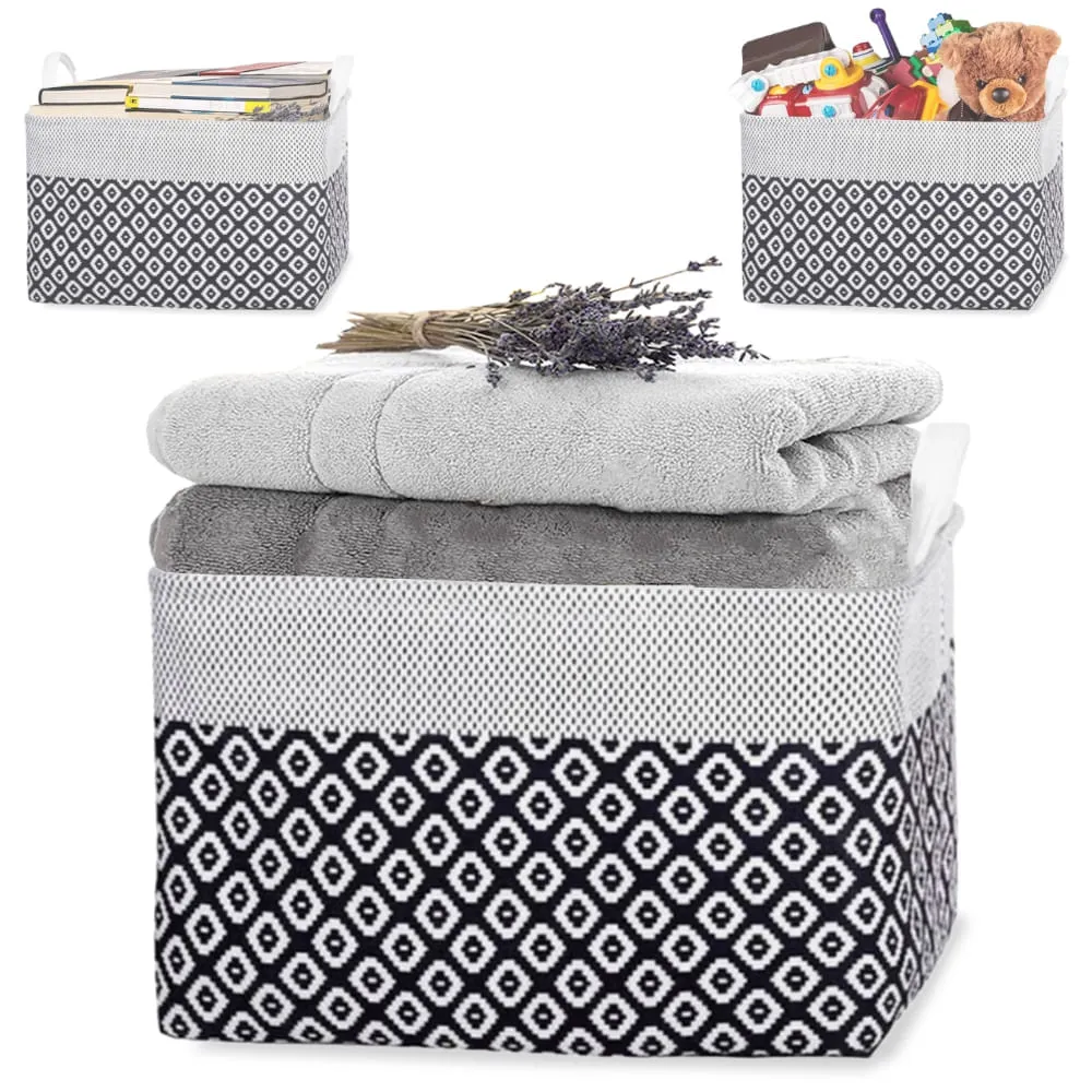 Cesta Organizador de Almacenamiento Plegable Dormitorio Lavandería Blanco 181C