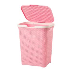 Cesto Modelo Ratan Grande Reyplast Rosado