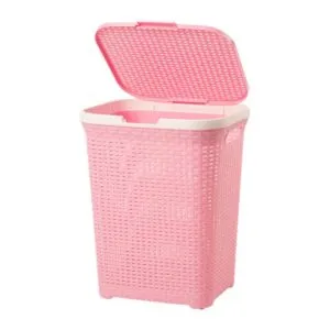 Cesto Modelo Ratan Grande Reyplast Rosado
