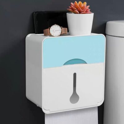 Organizador para papel y accesorios de baño
