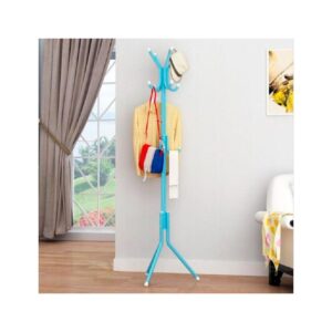 Perchero De Metal Organizador Colgador Estante Turquesa