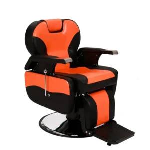 Sillón Corte y Afeitado Harly Orange en su Máximo expresión.