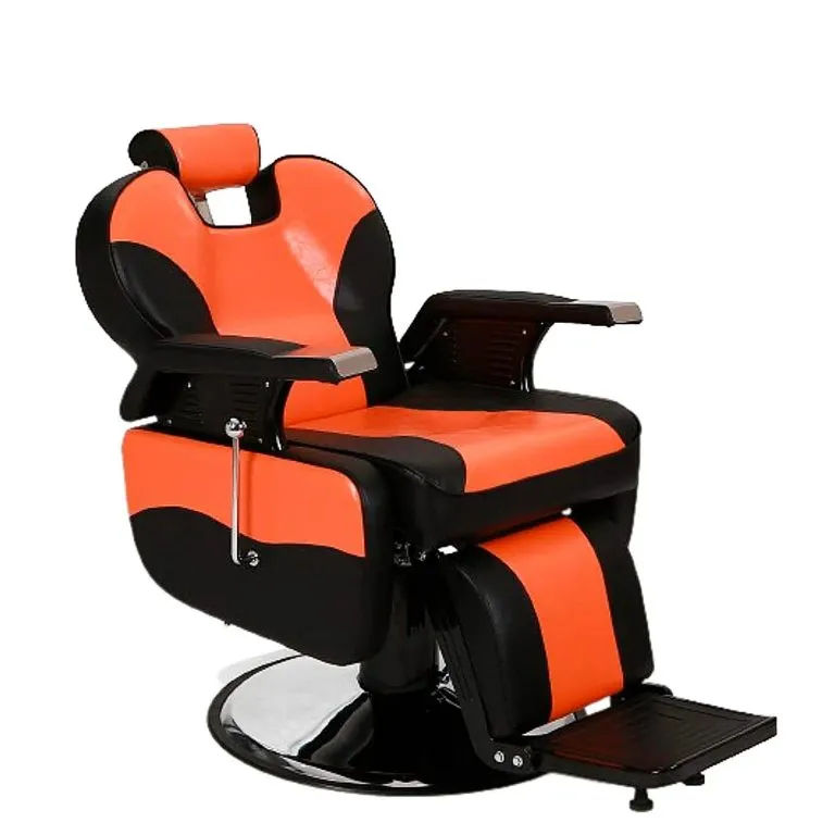 Sillón Corte y Afeitado Harly Orange en su Máximo expresión.